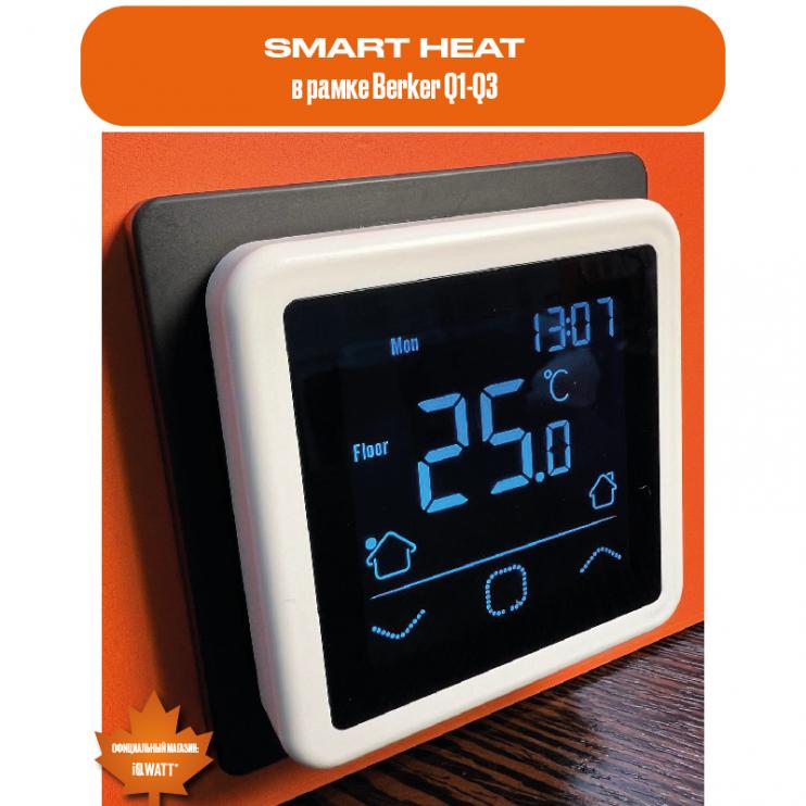 Программируемый терморегулятор с сенсорным дисплеем SMART HEAT BLACK