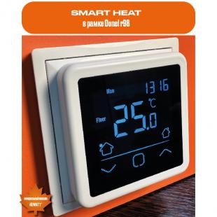 Программируемый терморегулятор с сенсорным дисплеем SMART HEAT BLACK