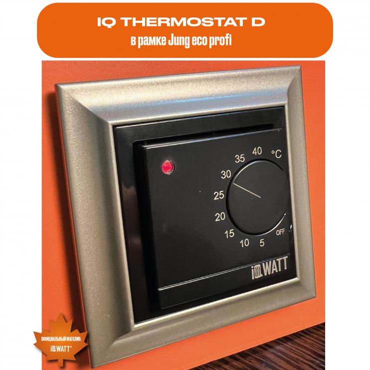 Электронный терморегулятор механическое управление IQ THERMOSTAT D black 