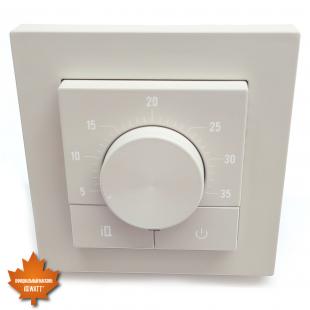 Электронный терморегулятор механическое управление IQ THERMOSTAT Dm песочный
