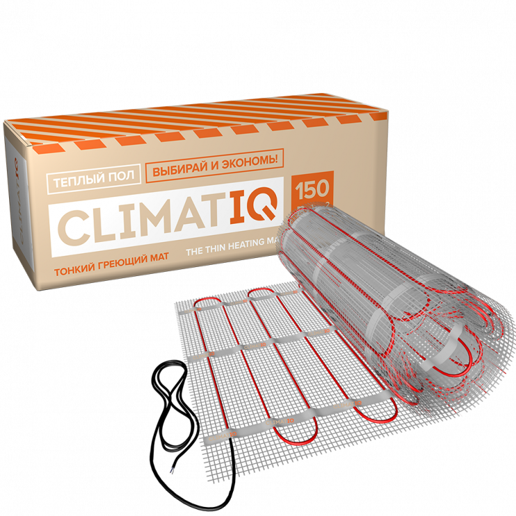 Тонкий самоклеящийся греющий мат CLIMATIQ MAT 4м²
