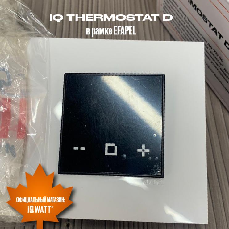 Электронный программируемый термостат IQ THERMOSTAT D графит WI-FI