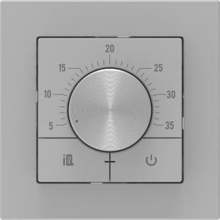 Электронный терморегулятор механическое управление IQ THERMOSTAT Dm серебристый