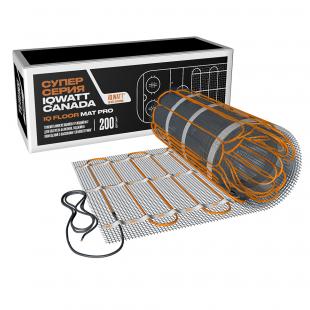 Тонкий самоклеящийся греющий мат IQ FLOOR MAT PRO 200 Вт/м.кв - 6,0 м²